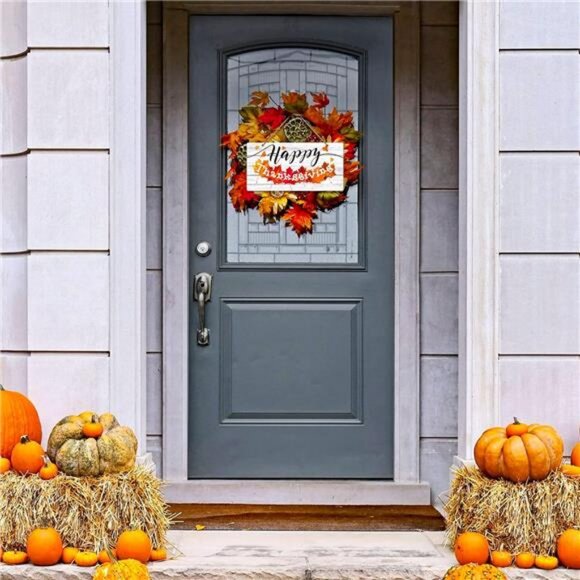 6"x12" Farmhouse Thanksgiving Door Decor Hanging Sign for Home Wall - Picture 4 of 8